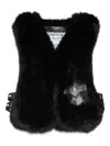 Blugirl V-neck Gilet In Black