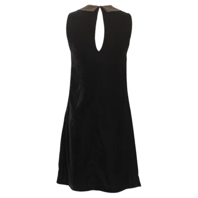 Pre-owned Blugirl Velvet Dress Size 38 In Black