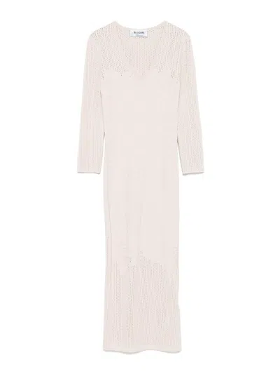 Blugirl Beige Mini Dress Quilted In Neutral