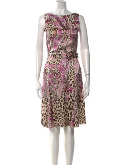 Pre-owned Blugirl Vintage Knee-length Dress In Neutrals