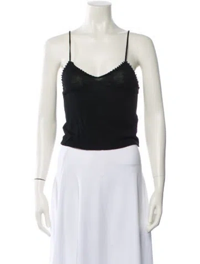 Pre-owned Blugirl Vintage Late 1990's - Early 2000's Crop Top In Black