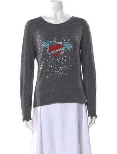 Pre-owned Blugirl Vintage Late 1990's - Early 2000's Sweater In Gray