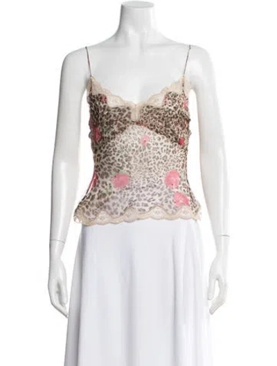Pre-owned Blugirl Vintage Late 1990's - Early 2000's Top In Neutral