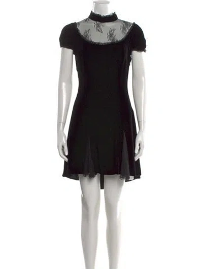 Pre-owned Blugirl Vintage Mini Dress In Black