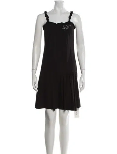 Pre-owned Blugirl Vintage Mini Dress In Black