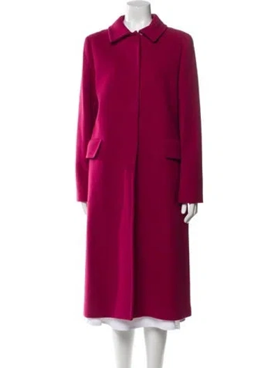 Pre-owned Blugirl Virgin Wool Coat W/ Tags In Red