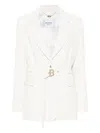 Blugirl Tailored White Blazer With Belted Waist In White