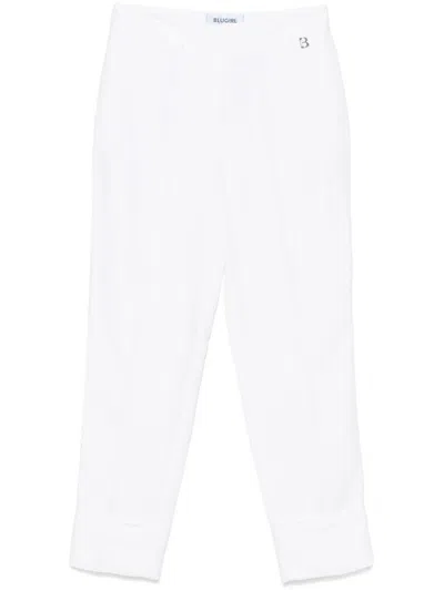 Blugirl Kids' White Chino Trousers