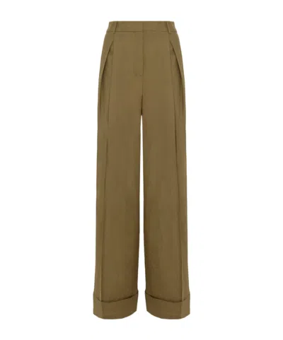 Blugirl Wide-leg Casual Pants In Brown