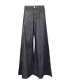 Blugirl Denim Wide Leg Jeans In Black