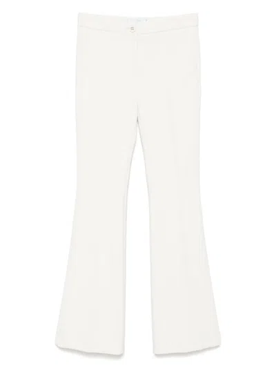 BLUGIRL WIDE LEG TROUSERS WITH BUTTON AND ZIP FASTENING