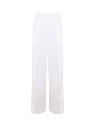 Blugirl Wide Trousers In White