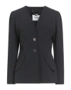 Blugirl Woman Blazer Black Size 10 Polyester, Elastane In Black