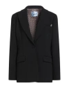 Blugirl Woman Blazer Black Size 10 Polyester, Viscose, Elastane In Black