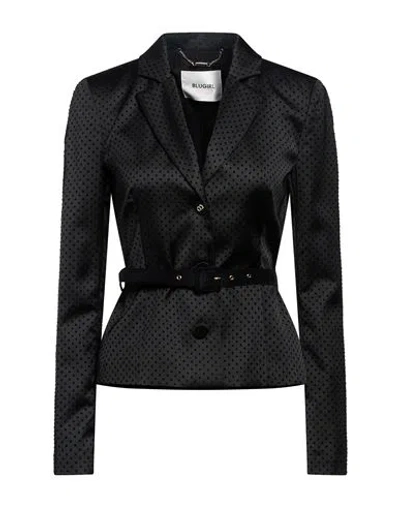 Blugirl Woman Blazer Black Size 4 Polyester, Elastane