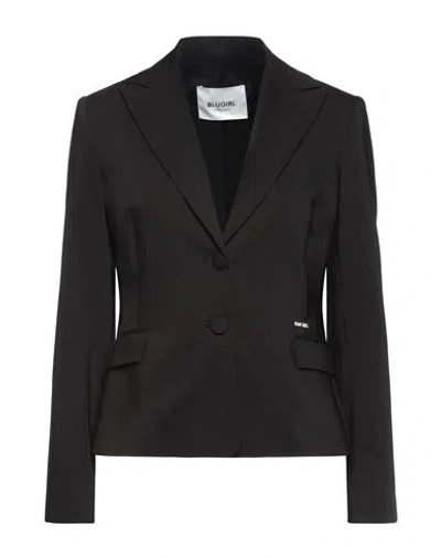 Blugirl Woman Blazer Black Size 6 Cotton, Polyester, Elastane