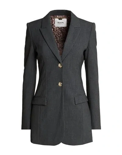 Blugirl Woman Blazer Grey Size 4 Polyester, Viscose, Elastane