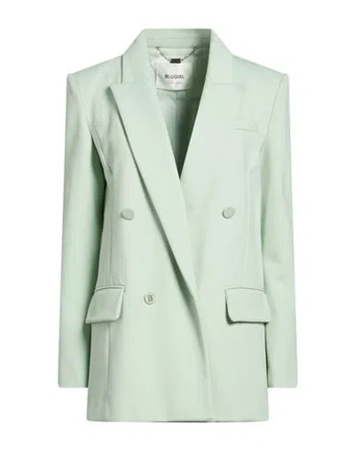 Blugirl Woman Blazer Light Green Size 4 Polyamide, Viscose, Elastane