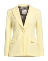 Blugirl Woman Blazer Yellow Size 10 Polyester, Elastane