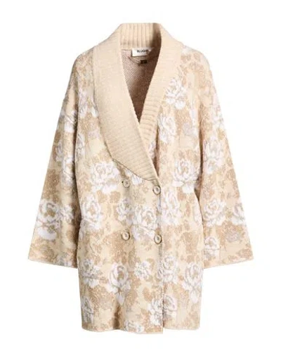 Blugirl Woman Cardigan Beige Size Xs Acrylic, Viscose, Polyamide, Wool In Sand