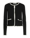 Blugirl Woman Cardigan Black Size 8 Viscose, Polyester In Black