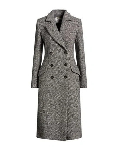 Blugirl Woman Coat Grey Size 4 Acrylic, Recycled Wool, Polyester, Cotton, Silk In Gray