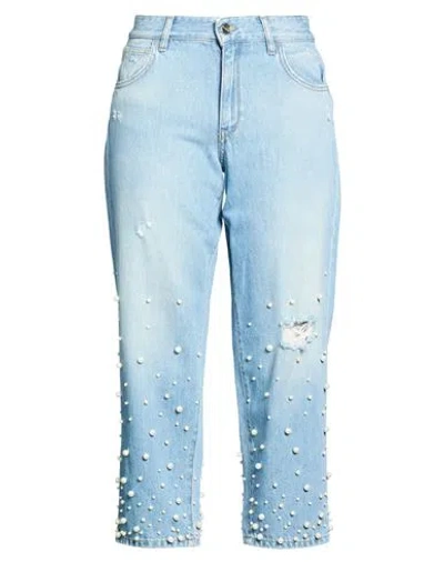 Blugirl Woman Jeans Blue Size 26 Polyester, Cotton