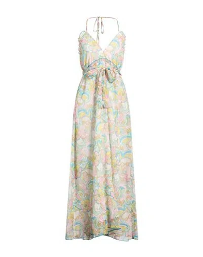 Blugirl Woman Maxi Dress Light Pink Size S Polyester In Multi