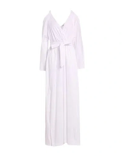 Blugirl Woman Maxi Dress White Size 6 Cotton, Polyamide, Elastane