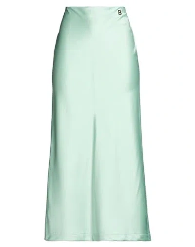 Blugirl Woman Maxi Skirt Light Green Size 4 Polyester, Elastane