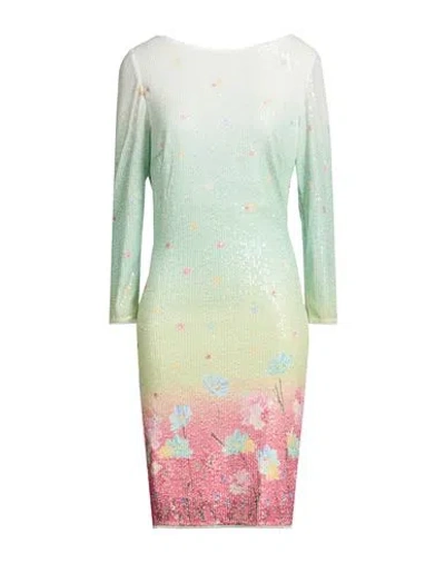 Blugirl Woman Midi Dress Light Green Size Xs Nylon, Elastane