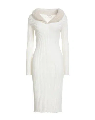 Blugirl Woman Midi Dress White Size S Viscose, Polyester, Polyamide