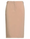 Blugirl Woman Midi Skirt Camel Size 6 Polyester, Viscose, Elastane In Neutral