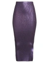 Blugirl Woman Midi Skirt Purple Size S Viscose, Acrylic, Elastane