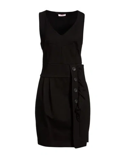 Blugirl Woman Mini Dress Black Size 10 Viscose, Polyamide, Elastane