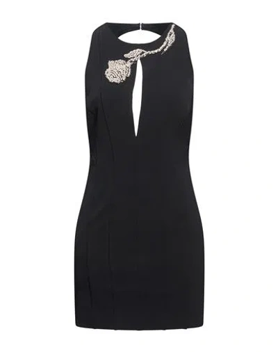 Blugirl Woman Mini Dress Black Size 4 Polyester, Elastane