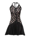 Blugirl Woman Mini Dress Black Size 8 Polyester, Elastane, Cotton In Black