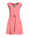 Blugirl Woman Mini Dress Salmon Pink Size 10 Polyester, Elastane