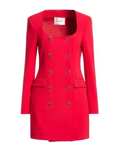 Blugirl Woman Mini Dress Tomato Red Size 4 Polyester, Elastane