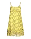 Blugirl Short Dresses In Yellow