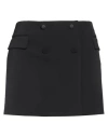 Blugirl Woman Mini Skirt Black Size 12 Polyester, Elastane