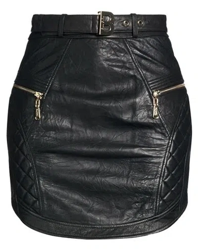Blugirl Woman Mini Skirt Black Size 4 Lambskin