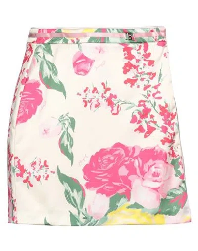 Blugirl Woman Mini Skirt Cream Size 10 Polyester, Elastane In White