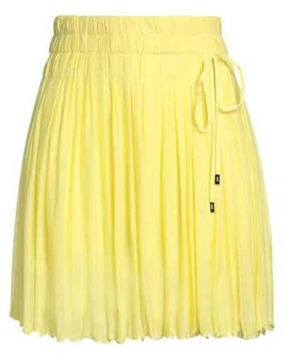 Blugirl Woman Mini Skirt Yellow Size 6 Viscose