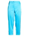 Blugirl Woman Pants Azure Size 8 Polyester, Elastane In Blue