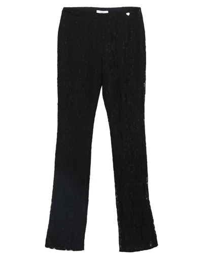 BLUGIRL BLUGIRL WOMAN PANTS BLACK SIZE 4 RAYON, POLYAMIDE