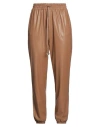 Blugirl Woman Pants Camel Size 4 Polyester, Polyurethane In Beige