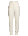 Blugirl Woman Pants Cream Size 8 Polyester, Viscose, Elastane In White