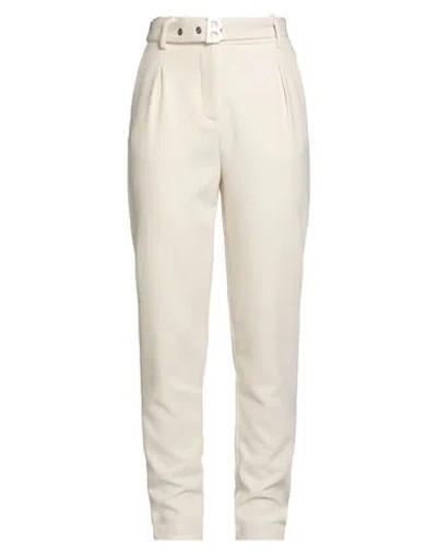 Blugirl Woman Pants Cream Size 8 Polyester, Viscose, Elastane In White