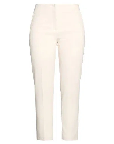 Blugirl Woman Pants Cream Size 8 Polyester, Viscose, Elastane In White
